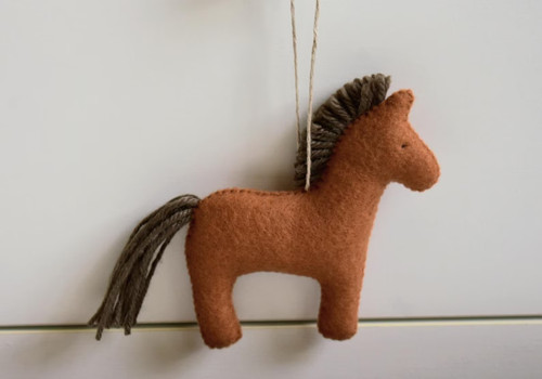Handmade felt horse - handmade,