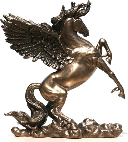 Rearing pegasus winged horse - winged,
