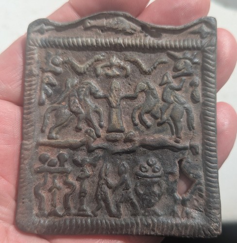 Iron age bronze plaque - iron,