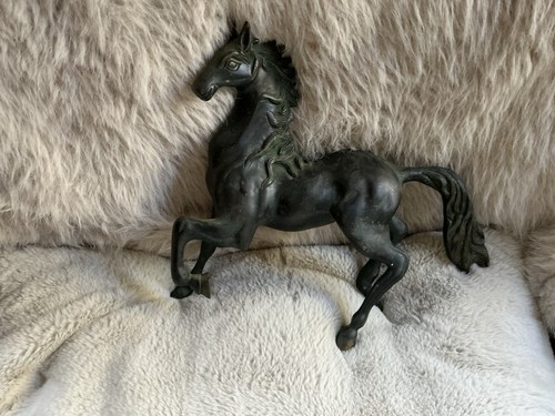 Vintage bronze heavy horse - heavy,