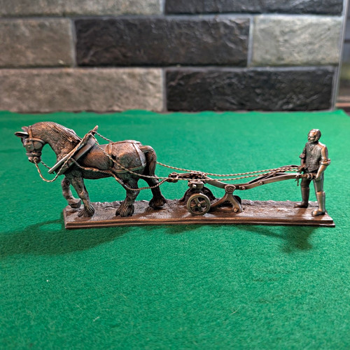 Metal horse plough - horse, &