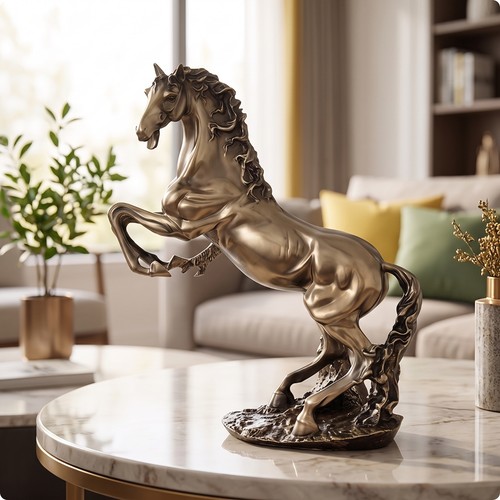 Horse sculpture cold cast - sculpture, cold-cast
