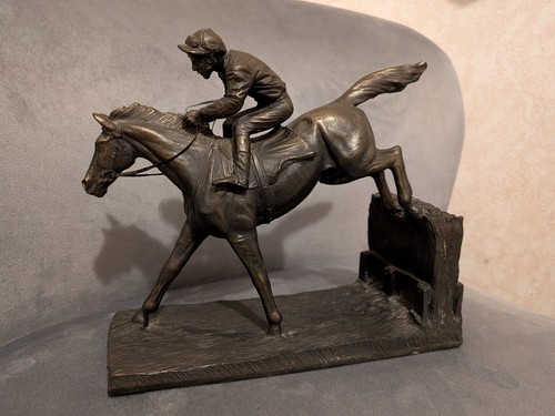 Antique bronze horse over the