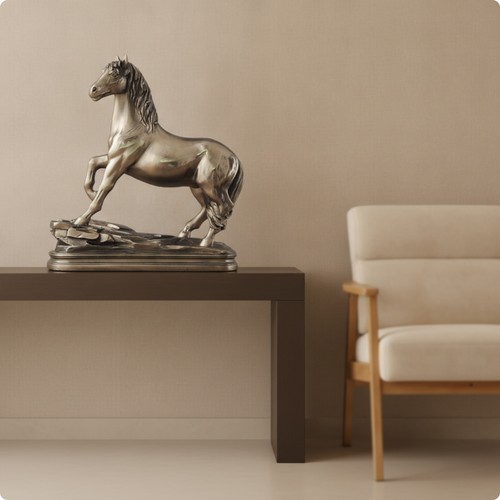 Horse sculpture cold - horse, cold-cast
