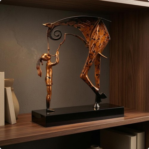 Abstract girl and - and, horse
