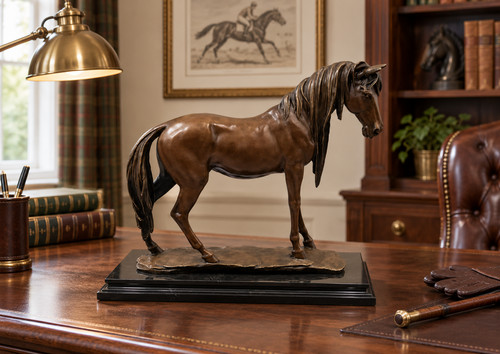 Superb large bronze horse - superb,