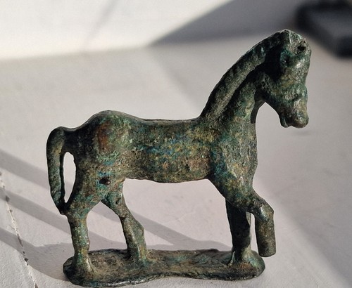 Ancient roman bronze - roman, horse