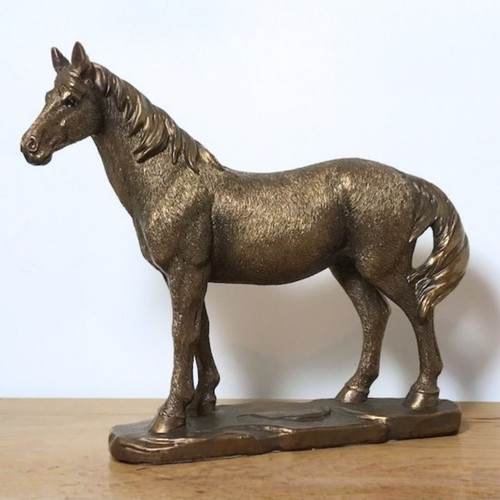 Horse figurine leonardo bronze - figurine,