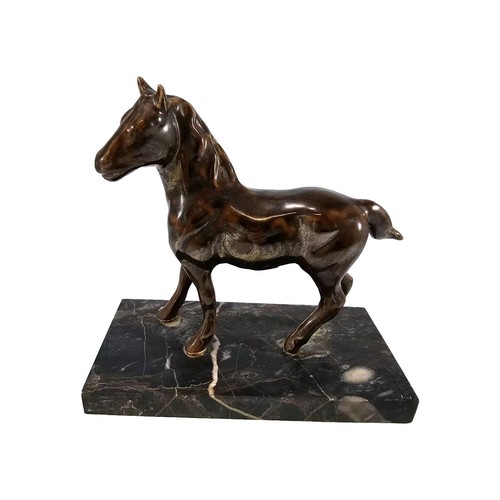 Bronze effect porcelain horse - effect,
