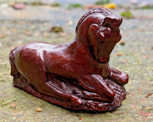 Vintage bronze effect horse - vintage,