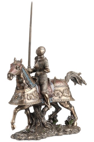 Medieval armoured knight - armoured, on
