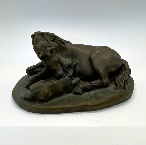 Signed hepler bronze resin - hepler,