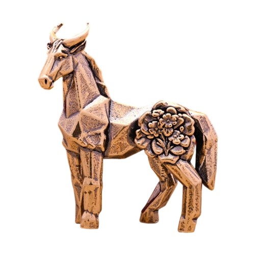 Brass horse miniature figurine - brass,