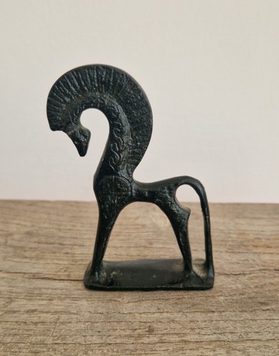Bronze trojan horse sculpture - horse,