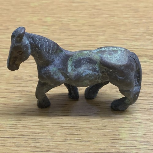 Ancient roman bronze horse - ancient,