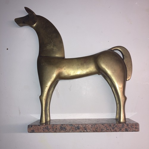 Vintage bronze horse sculpture - horse,