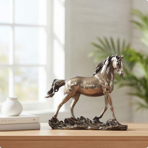 Horse sculpture cold - horse,