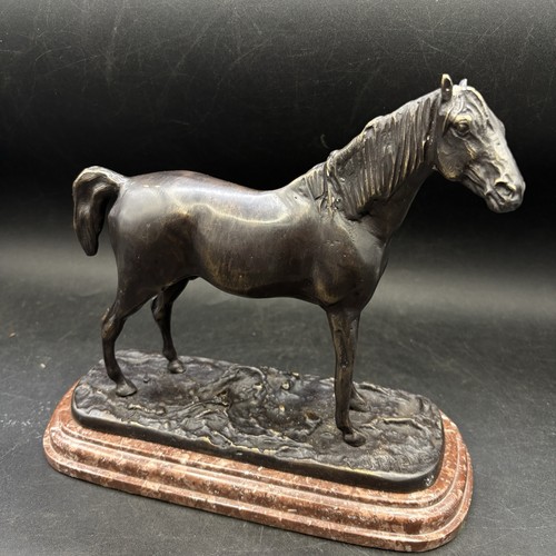 Horse sculpture bronze - horse, statue