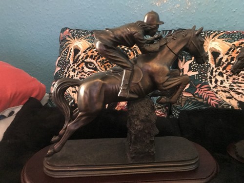 Bronze horse jockey - bronze,