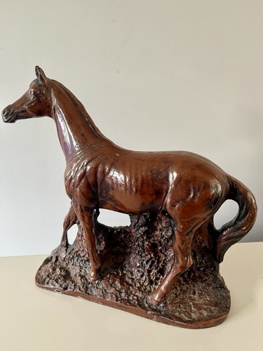 Carved stone horse - carved,