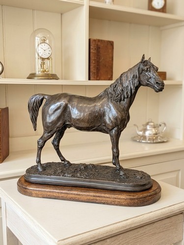 Antique french bronze study - french,