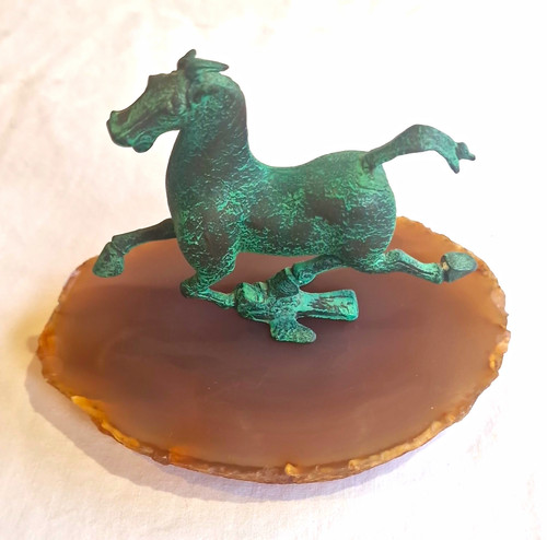 Vintage bronze flying horse - vintage, of