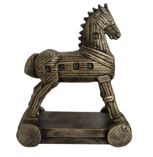 Trojan horse sculpture