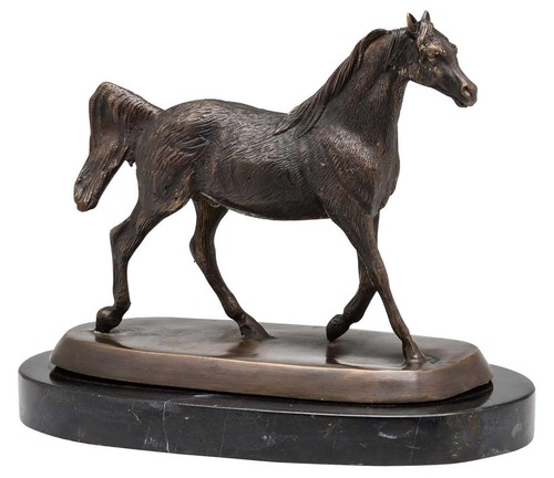 Bronze horse horseback - bronze,