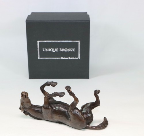 Rolling horse solid bronze - solid,