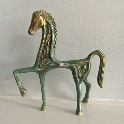 Vintage greek bronze horse - greek,