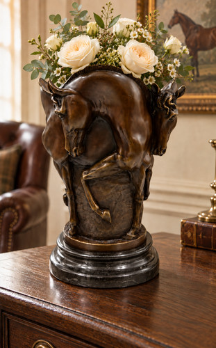 Bronze vase urn planter - urn,