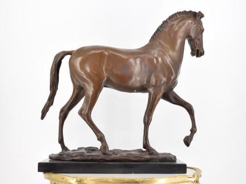 Bronze horse statue sculpture - horse,