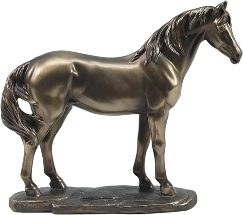 Bronze horse ornament - ornament, resin