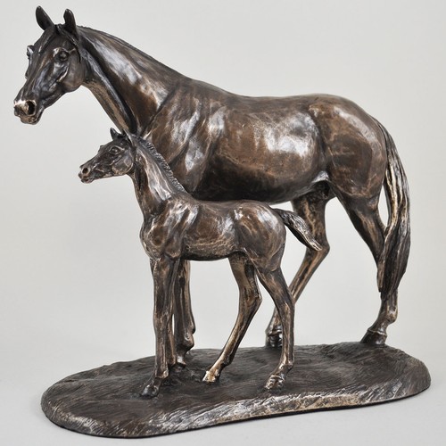 Mare foal cold cast bronze - &,