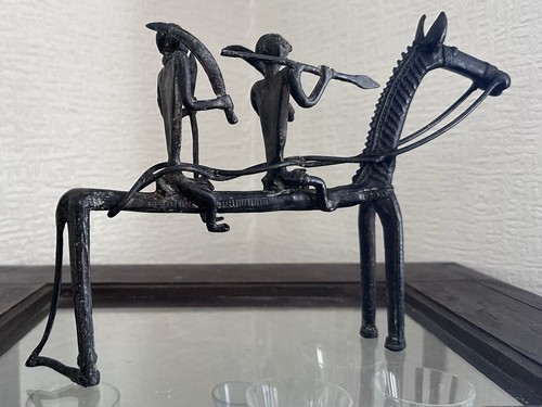 African bronze horse - african,
