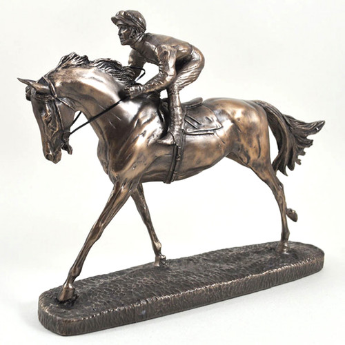 Racehorse bronze figurine - racehorse,