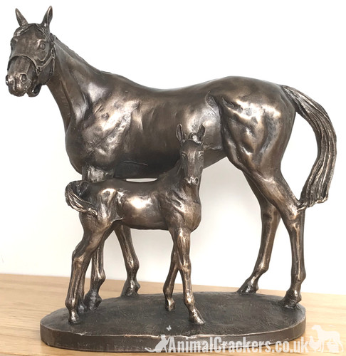 Mare foal bronze ornament - foal,