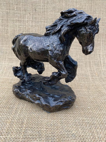 Cold cast bronze heavy horse - cold,