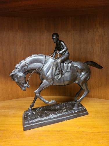 Vintage bronze horse and - bronze,