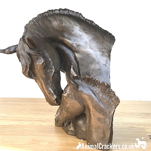 Horse mare foal sculpture - horse,