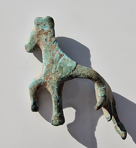 Ancient roman bronze horse - ancient,